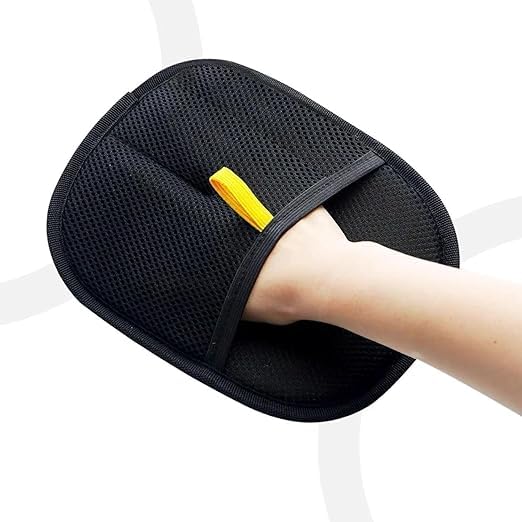 Aaqvex Pet Hair Removal Gloves, StaticEnhanced Pet Hair Removal Mitt, Reusable Grooming Mitt Cleaning Glove For Furniture, Carp