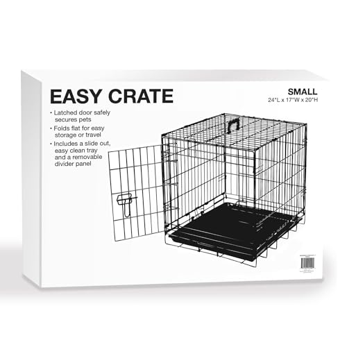 Proselect Easy Dog Crates For Dogs And Pets - Black;Medium-Large