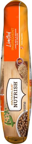 Nutrish Limited Ingredient Lamb Meal & Brown Rice Recipe Dry Dog Food, 14 lb. Bag, Packaging May Vary (Rachael Ray)