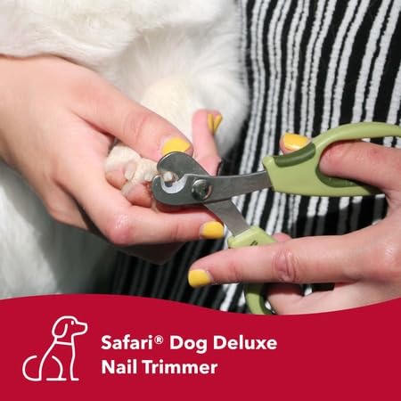 Coastal Pet Safari Dog Deluxe Nail Trimmer - Large Finger Hole And Easy Grip - Stainless Steel Pet Nail Clippers - One Size