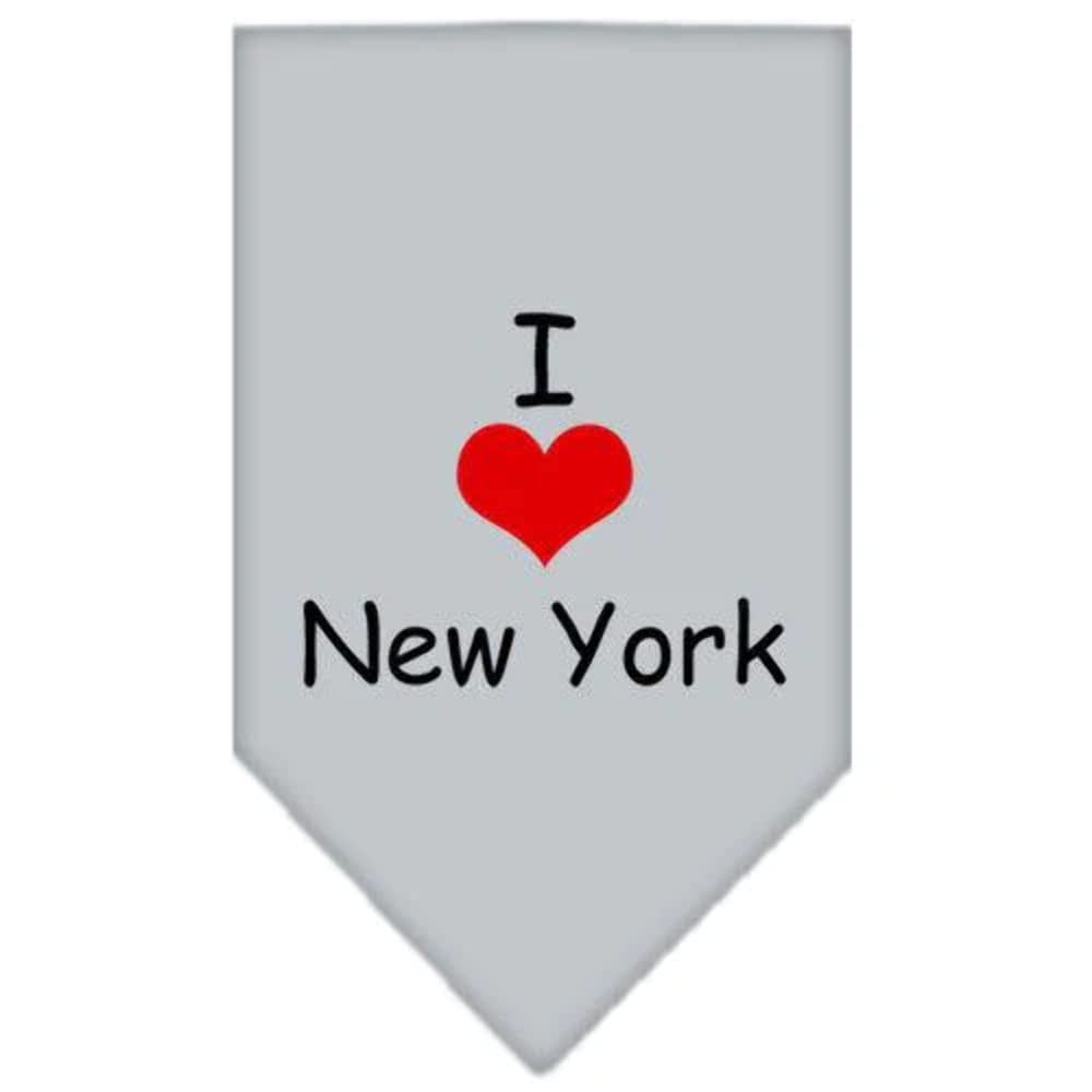 Mirage Pet Products I Heart New York Screen Print Bandana for Pets, Large, Purple