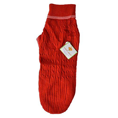 Fashion Pet Cable Knit Dog Sweater - Red (3 Pack)