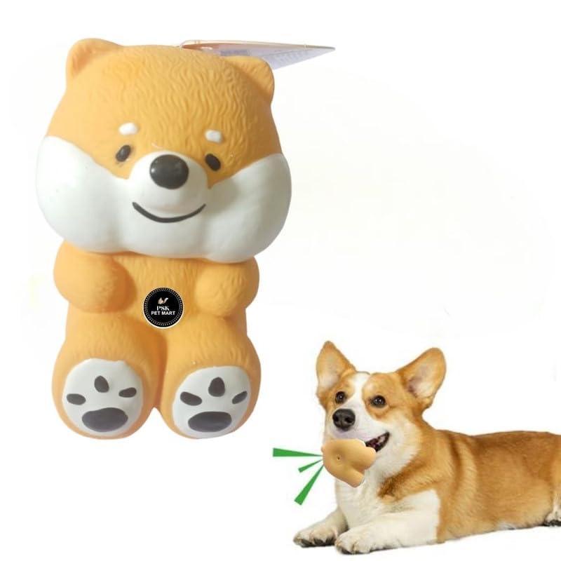 Psk Pet Mart Squeaky Teddy Toy For Pet Squesky Toy Suitable For Small PuppyDurable, Fetch & Sound Interaction Toy Cute Teddy B