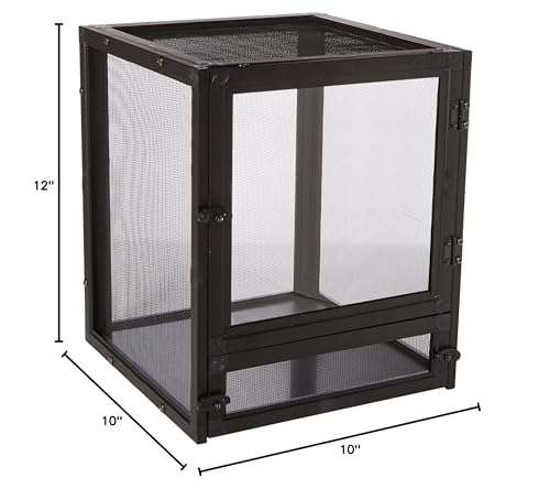 Zoo Med Nano Breeze Aluminum Screen Cage Habitat - 1 Pack (10L x 10W x 12H)