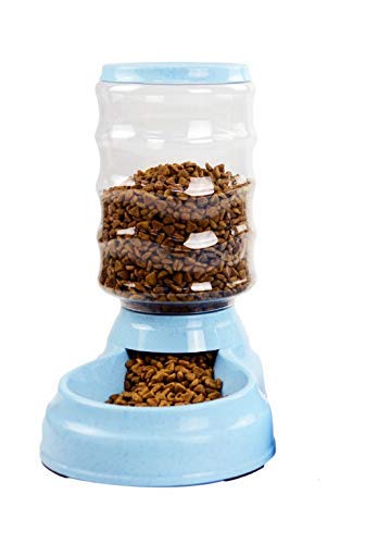 Conziv Pet Feeder Food Dispenser Station  Replenish Pet Food For Dog Cat Animal Automatic Gravity Dry Food Storage Bottle Bowl 