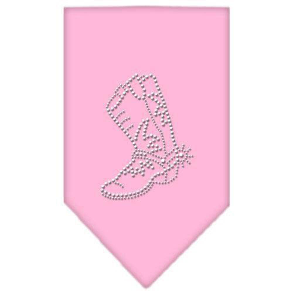 Mirage Pet Products Boot Rhinestone Bandana, Large, White