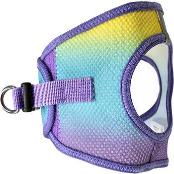 DOGGIE DESIGN No Choke Dog Harness - Breathable Mesh Vest for Small to Large Breeds - Lemonberry Ice - Large