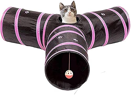 Picckola International Pet (Fidget Shape) Cat Tunnel  Collapsible 3 Way Play Toy, Tube Fun For Rabbits, Kittens (Pack Of One)