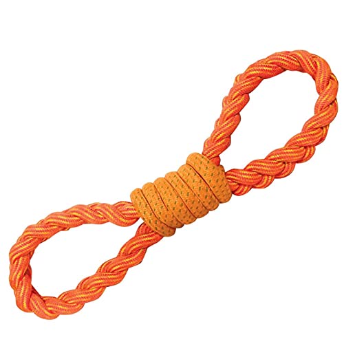Psk Pet Mart Figure 8 Rope Toy For Chewing And Teething For Dogs & Puppies (Color May Vary)