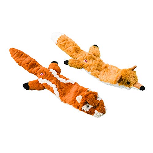 Spot Ethical Pets Raccoon Skinneeez Extreme Stuffingless Quilted Dog Toy, 23'