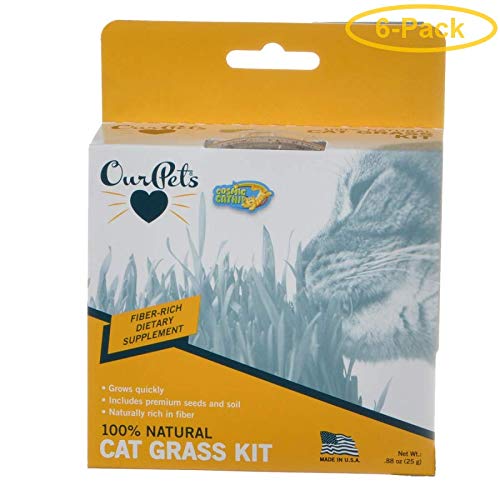 Ourpets Cosmic Catnip Kitty Cat Grass 0.88 Oz - Pack Of 6