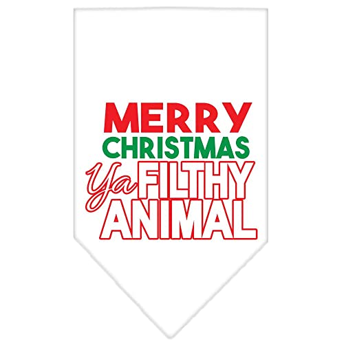 Mirage Pet Products 66-161 LGBR Ya Filthy Animal Screen Cocoa Print Bandana, Large