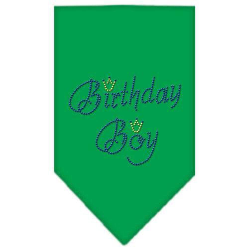 Mirage Pet Products Birthday Boy Rhinestone Bandana, Small, Black
