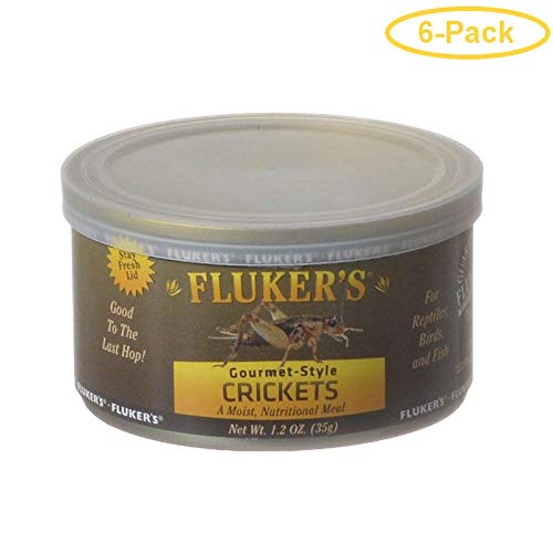 Flukers Gourmet Style Canned Crickets 1.2 oz  Pack of 6