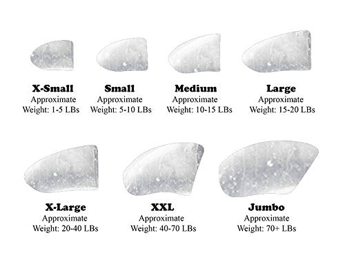 Purrdy Paws 40 Pack Soft Nail Caps For Dog Claws Clear Jumbo
