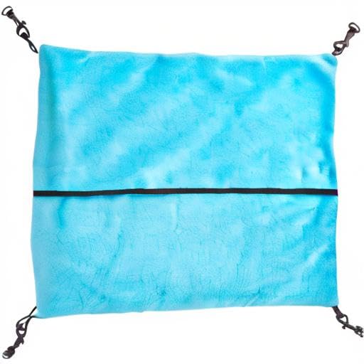 MidWest Homes for Pets Ferret Nation Hammock, 17"L x 13"W x 8"H, Purple/Teal, Durable Polyester, Model NA-HKL