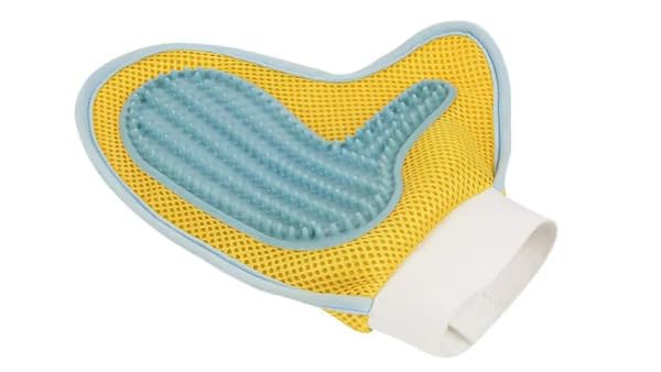 Pet Fun Mesh Net Hand Glove Soft Rubber Cleaning Brush  Pet Bathing & Grooming Glove For Dogs & Cats  Shampoo Massage Comb For