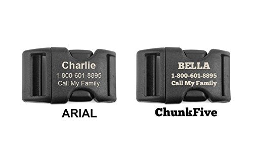 If It Barks Personalized 1 Striped Dog Collar - Engraved Name - Custom Size, Finley