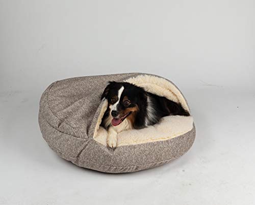 Snoozer Luxury Orthopedic Cozy Cave Pet Bed, Showdog Collection, Large - Merlin Linen