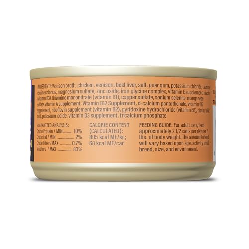 Tiki Cat After Dark Shreds Wet Cat Food, Venison & Beef Liver, 3 oz. Can (12 Count)