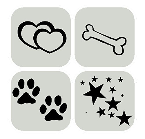 Double Sided Laser Etched Stainless Steel Pet Id Tag For Dog Engraved And Personalized Bone Shape (Paws)