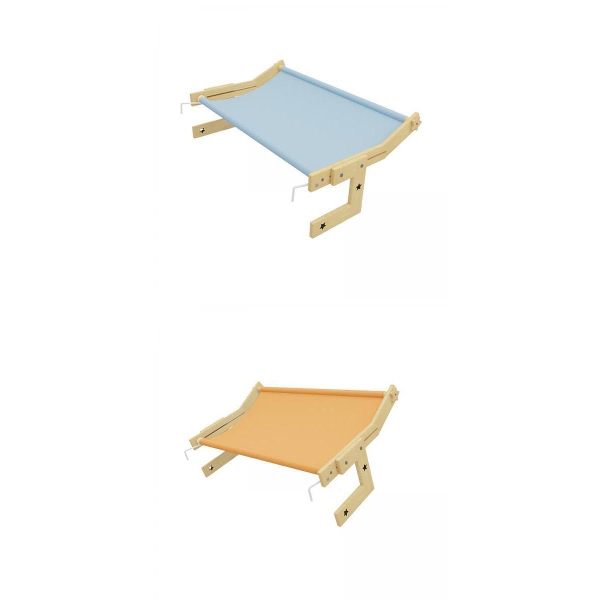 CALANDIS 2X Indoor Cats Window Perch Blanket Sturdy Window Hanging Bed Hammock Yellow | Cat Supplies