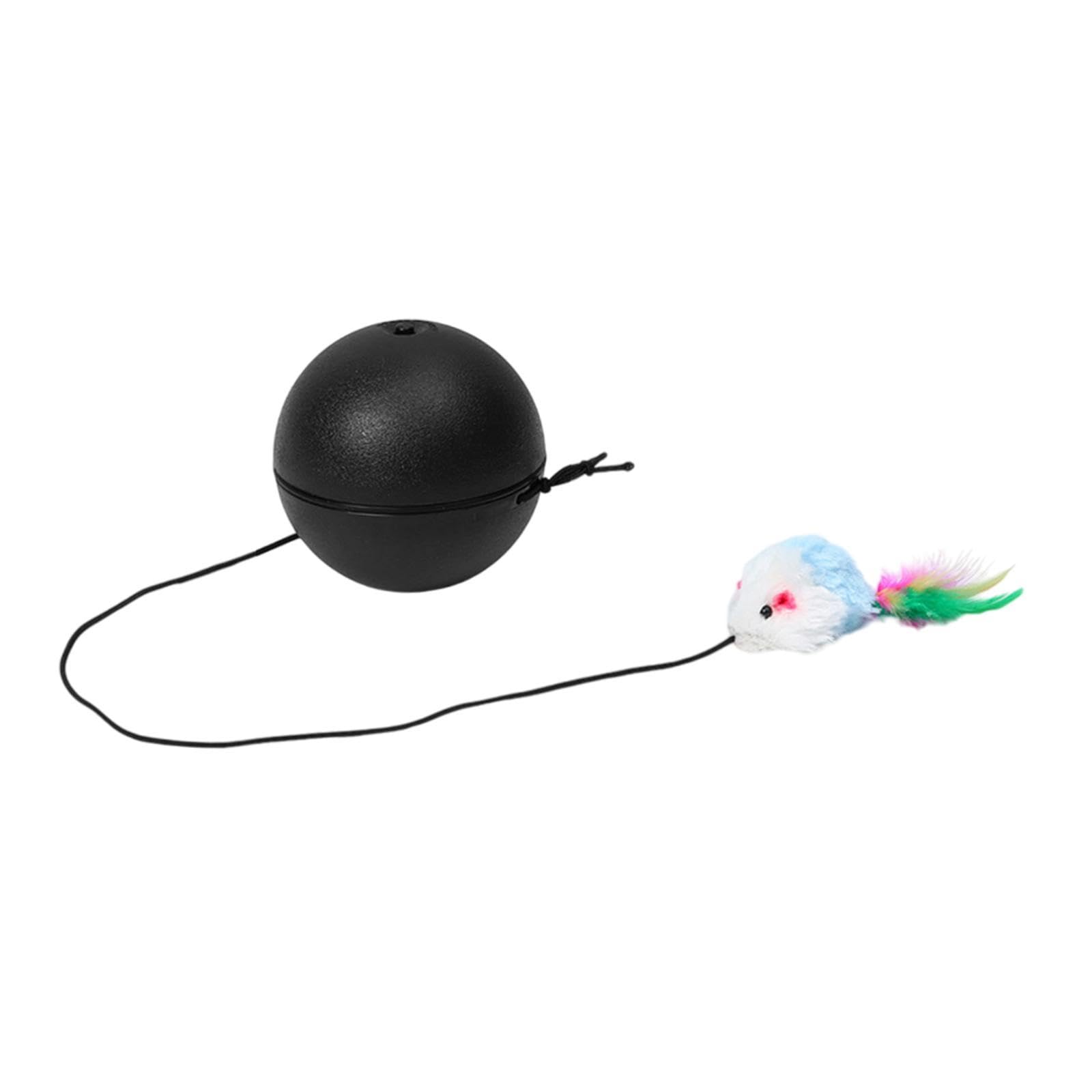 Myaddiction Automatic Rolling Interactive Ball Toys Avoidance Cat Ball For Training Gift Black