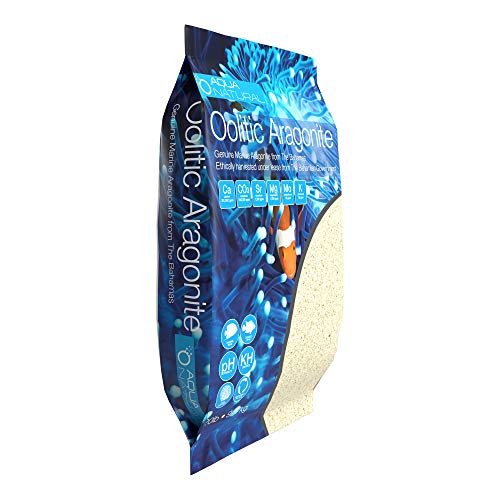 Aqua Natural Oolitic Aragonite 20lb Aquarium Sand for Reef, Saltwater and Marine Tanks and Aquariums