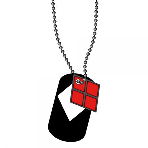 Dc Comics Batman Harley Quinn Cut Out Metal Dog Tag New