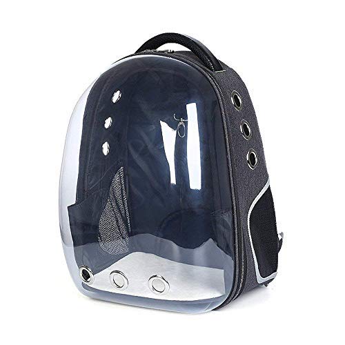 Psk Pet Mart Breathable Pet Cat Dog Puppy Carrier Travel Bag Space Astronaut Capsule Backpack (Black)