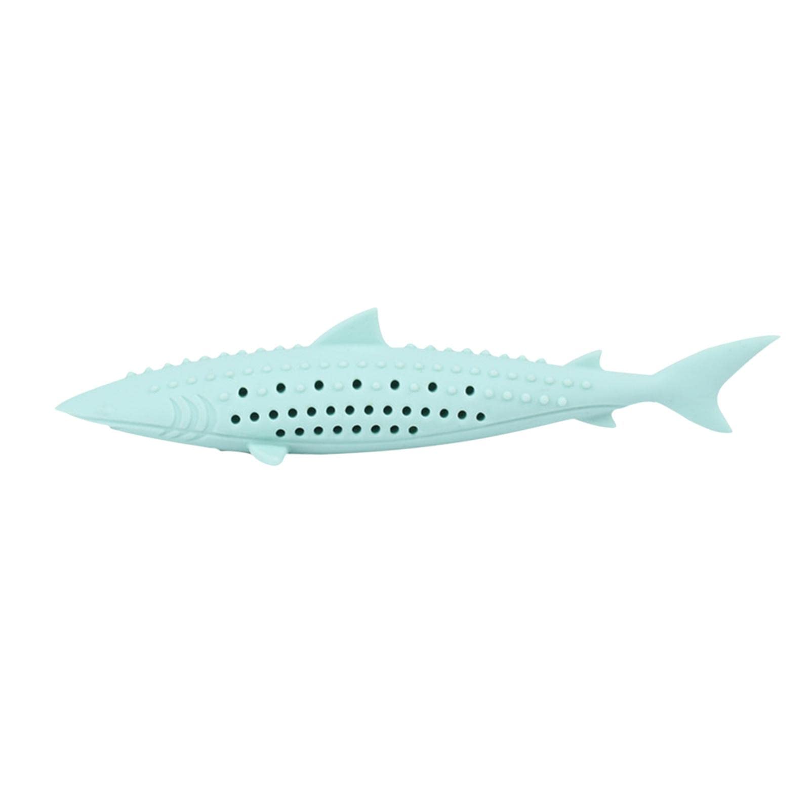 Ujeavette Cat Chew Toys Interactive Fish Teaser Toy Pet Cat Toothbrush Chewing Toy Green