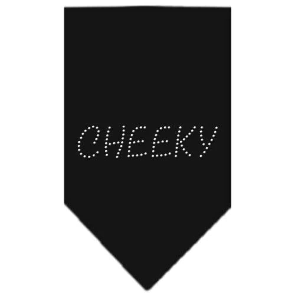 Mirage Pet Products Cheeky Rhinestone Bandana, Small, Black