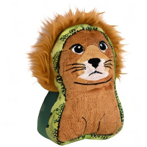 Outward Hound Xtreme Seamz Lion Squeaky Dog Toy - Reinforced Dense Stuffing Plush Toy