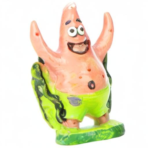 Penn-Plax Officially Licensed Spongebob Squarepants Aquarium Ornament - Patrick (Mini/Small Size) - Perfect for Freshwater and S