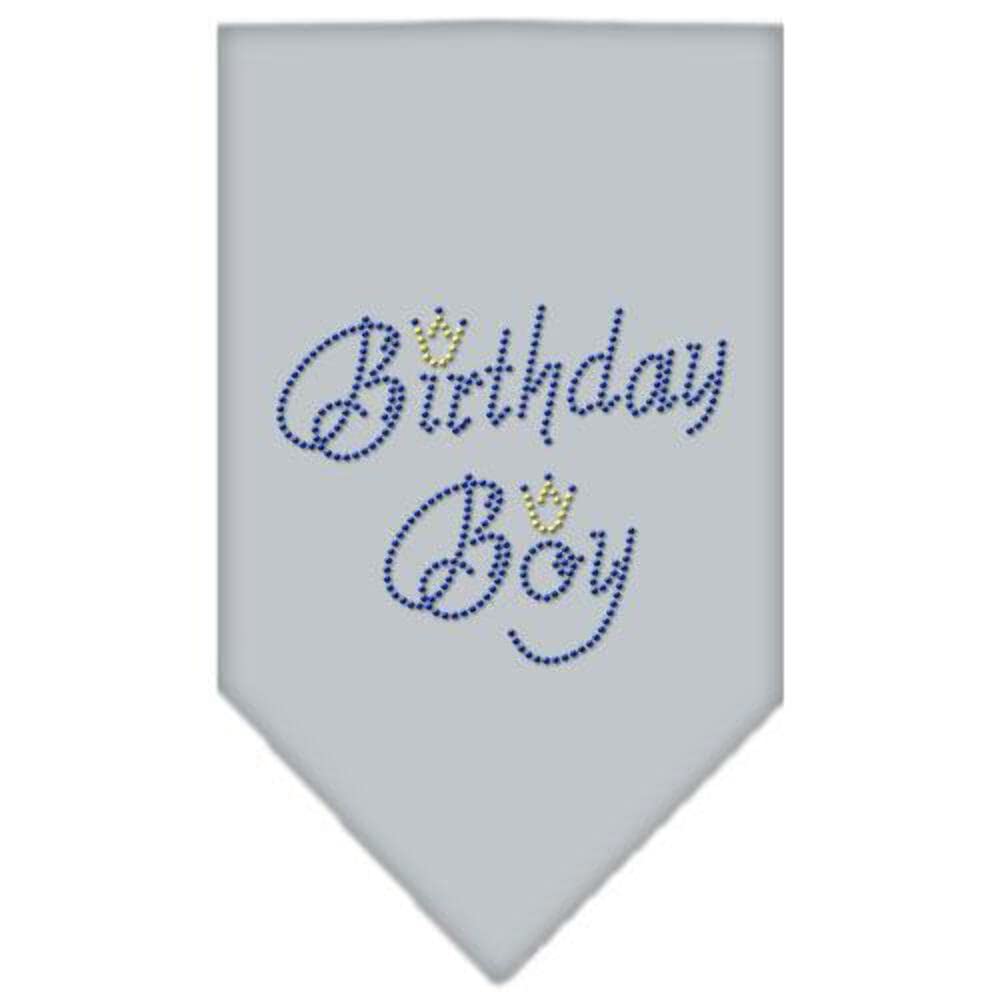 Mirage Pet Products Birthday Boy Rhinestone Bandana, Small, Black