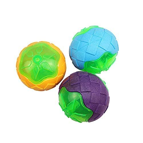 Pups&Pets Dog Toy Led Squeaker Ball Ball Toy Interactive Ball For Dogs Squeaky Ball Toy For Dog/Puppy. (Colors May Vary)..