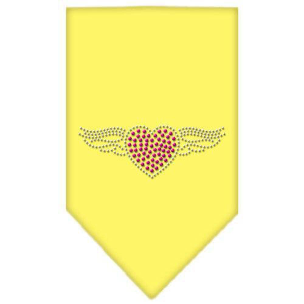 Mirage Pet Products Aviator Rhinestone Bandana, Large, Yellow
