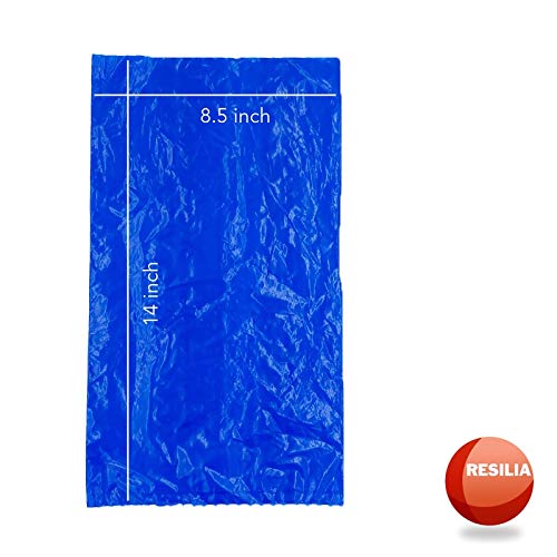 Resilia Commercial Grade Dog Poop Bags - Heavy Duty Pet Waste Removal Bag For Dogs, Cats, And Other Animals, Unscented, Blue, 1 Roll Of 200 Bags