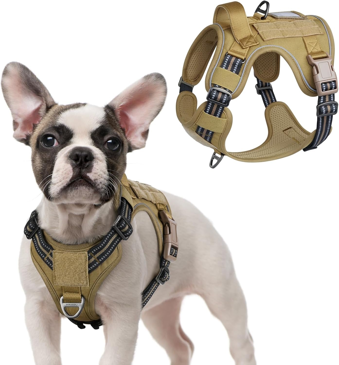 No-Pull Tactical Dog Harness MOLLE Vest for Medium & Large Dogs