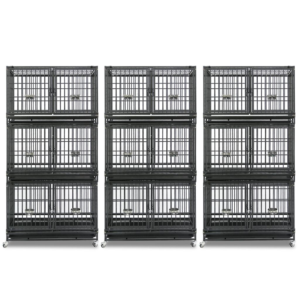 42" Stackable Dog Crate with Divider 43T (Standard Height)