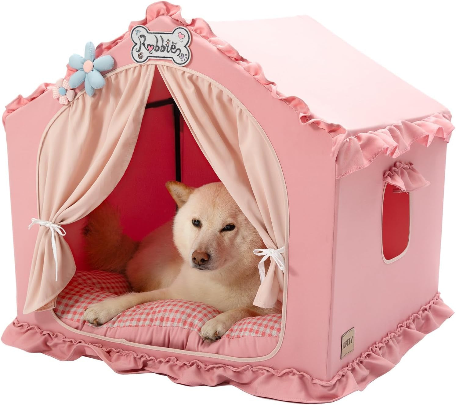 Indoor Dog House Tent Bed Soft Washable Foldable Cave For Small and Medium Dogs