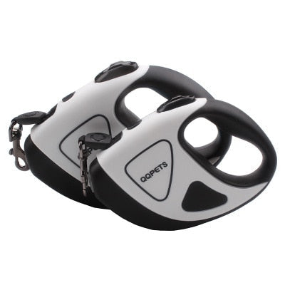 Pet Dog Automatic Retractable Fiber Night Safety LED Automatic Leash