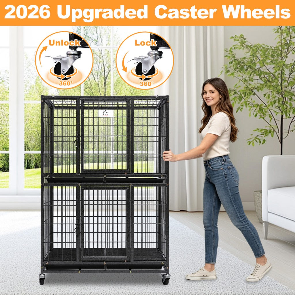 31 Two-Tier Dog Crate 46A