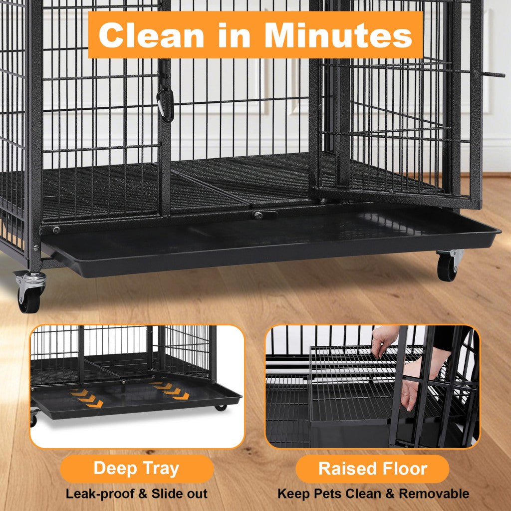 31 Two-Tier Dog Crate 46A