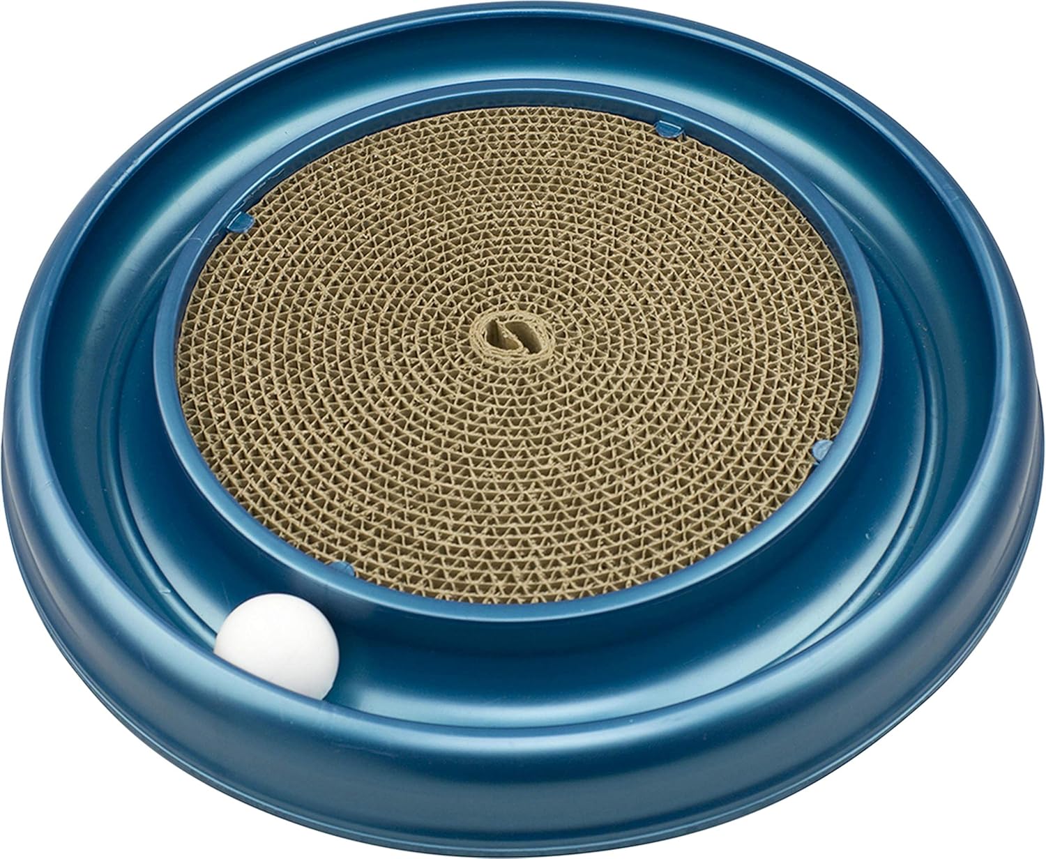 Bergan Turbo Scratcher Cat Toy 16” + Grooming Arch Combo - Interactive Scratch Pad & Self Groomer for Cats