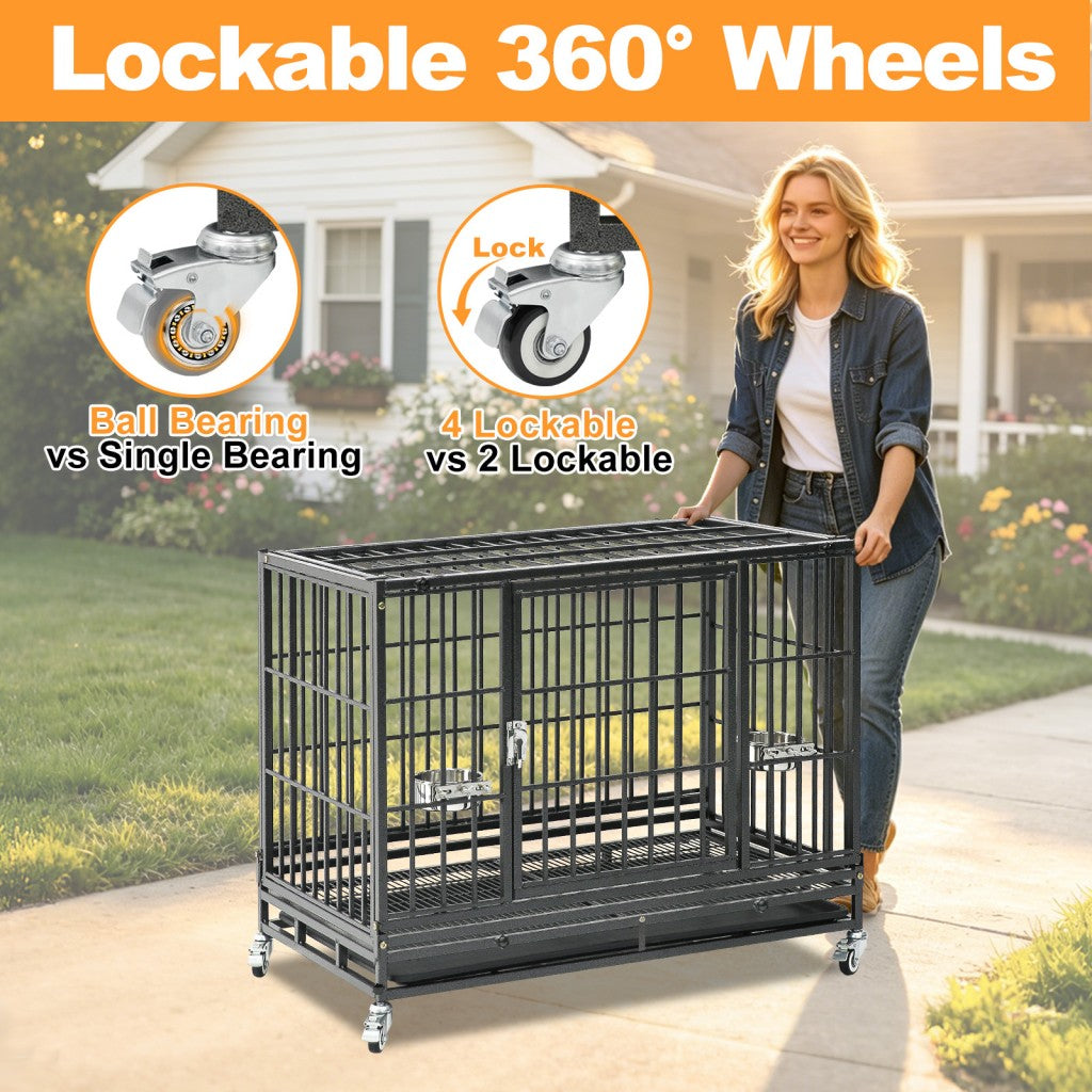 37 Stackable Heavy Duty Dog Crate 371D07