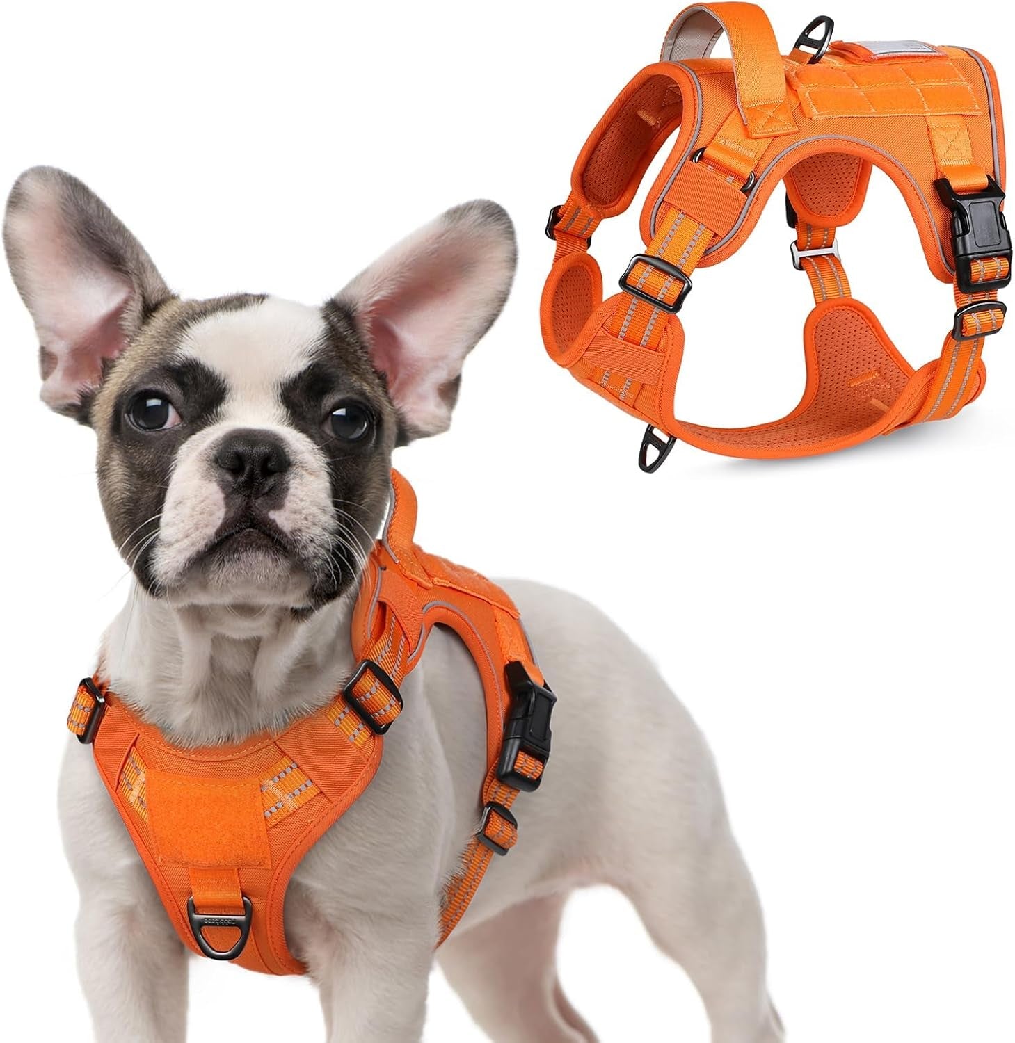 No-Pull Tactical Dog Harness MOLLE Vest for Medium & Large Dogs