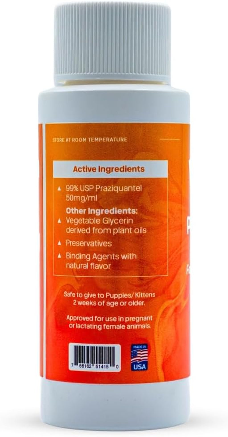 Vetr PraziMax Liquid Tapeworm Support for Dogs & Cats, 60 mL
