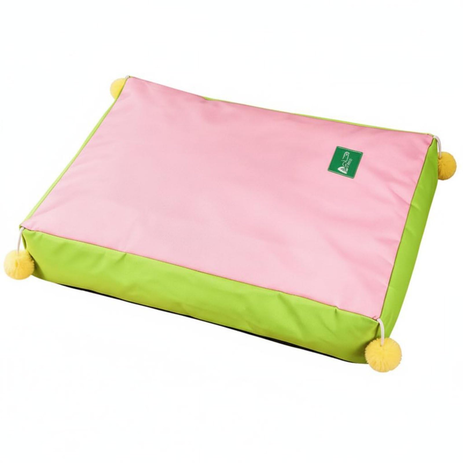 Urijx All Season Dog Sleeping Pad Chew Resistant Washable Pet Cushion Oxford Cloth Rectangular Dog Mat for Dogs, Cats, GreenPin