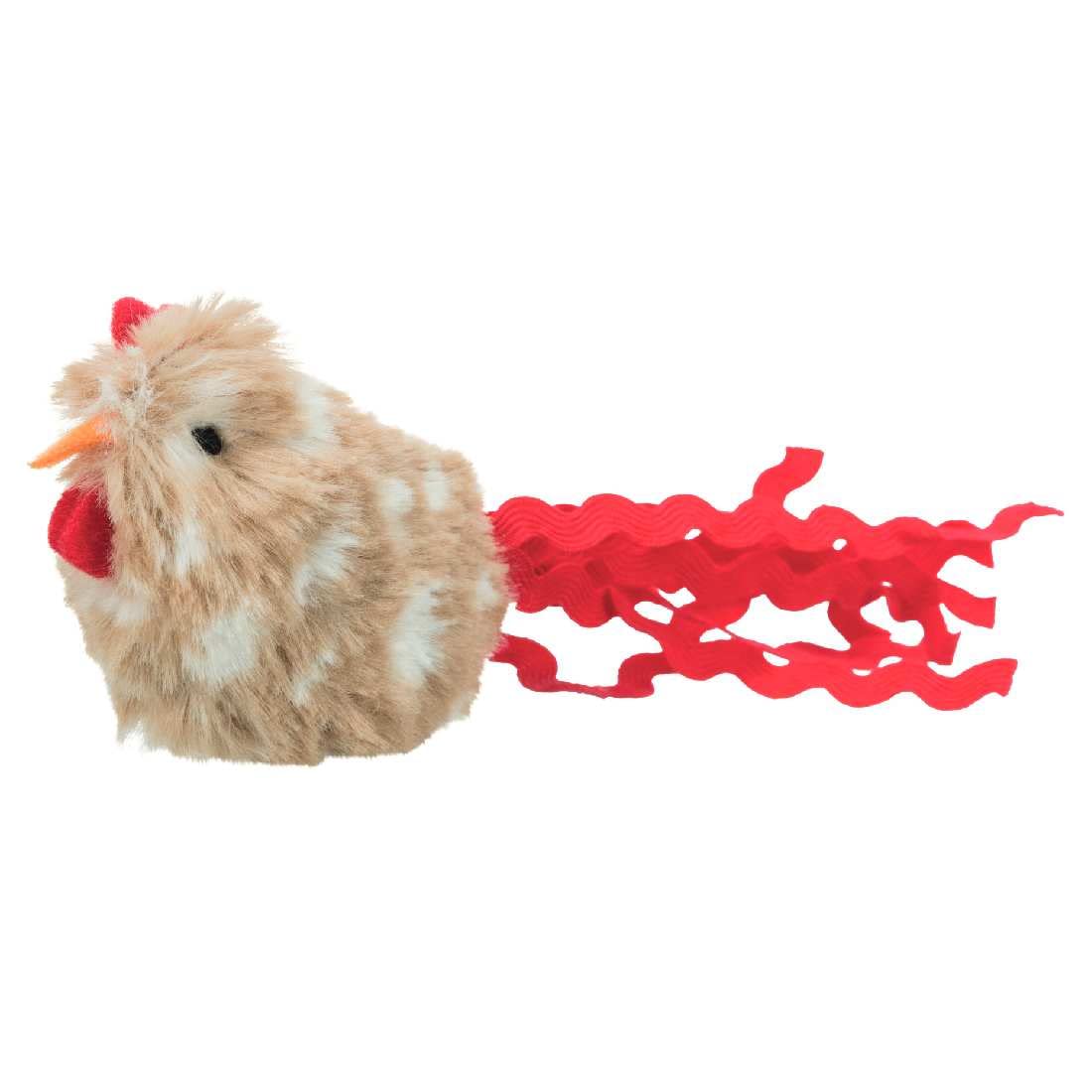 Trixie Rooster Sound Toy For Cats, Durable Interactive Plush Toy, Soft Polyester Fleece, Gives Mental Engagement Keeps Pets Acti